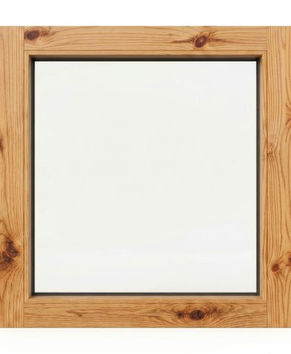Fereastră 88x88 fixă, pin masiv triplu stratificat